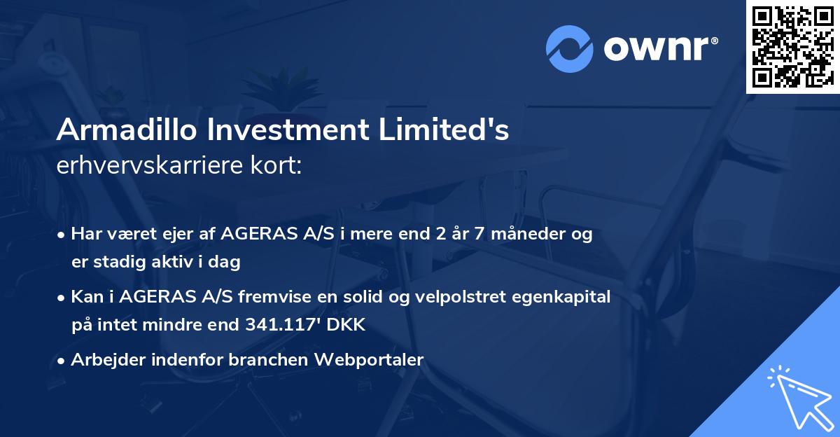 Armadillo Investment Limited's erhvervskarriere kort