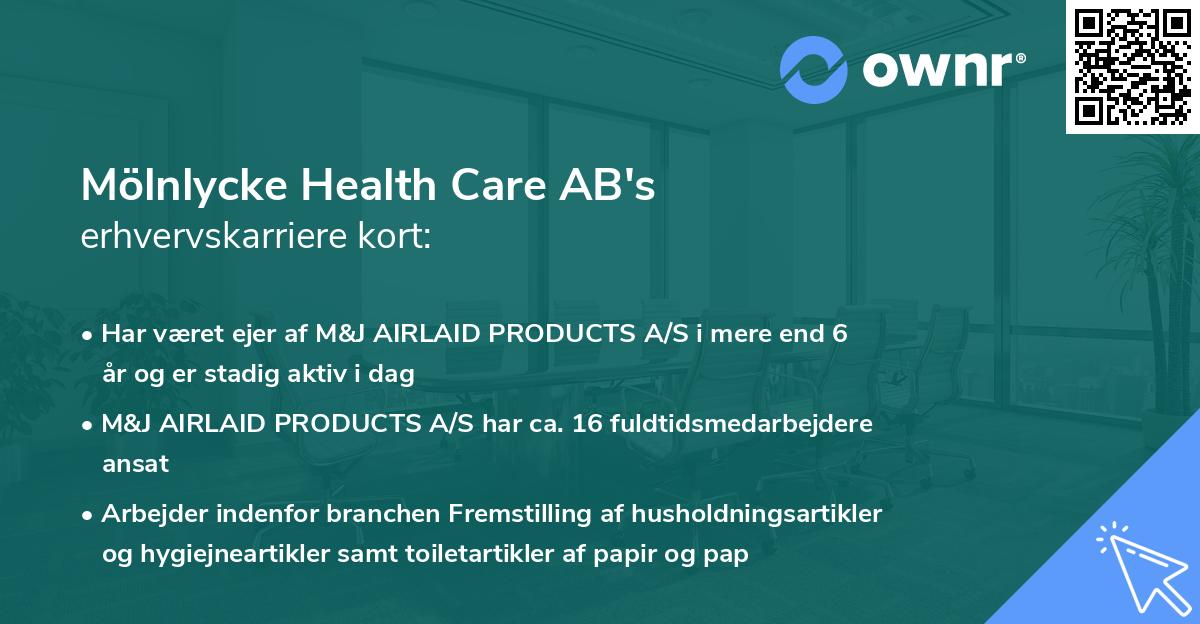 Mölnlycke Health Care AB's erhvervskarriere kort