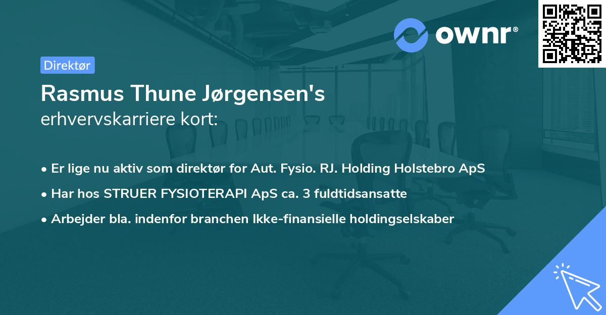 Rasmus Thune Jørgensen's erhvervskarriere kort
