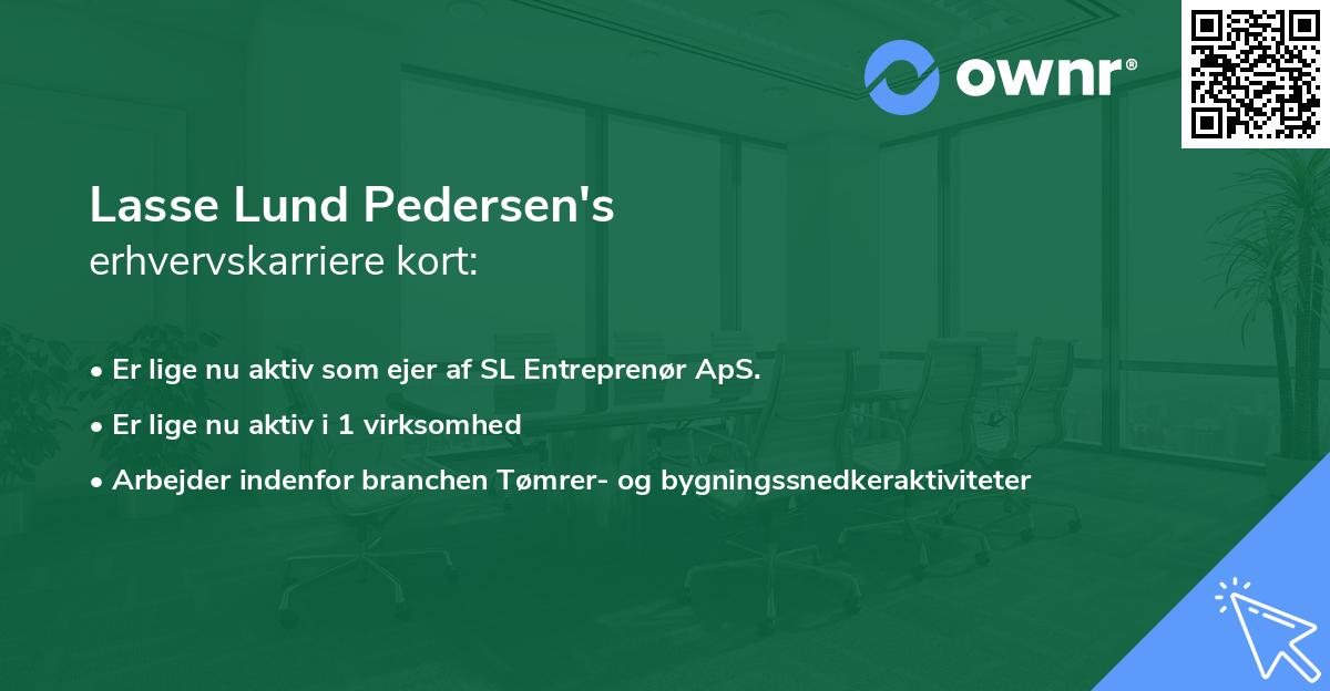 Lasse Lund Pedersen's erhvervskarriere kort