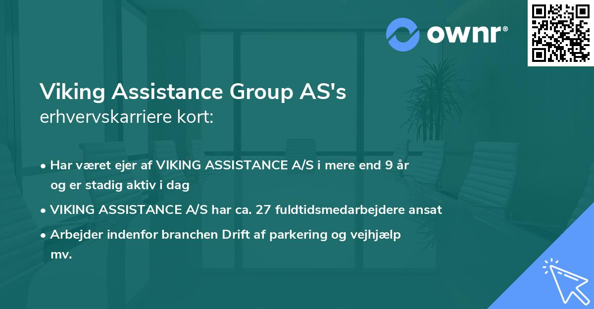 Viking Assistance Group AS's erhvervskarriere kort