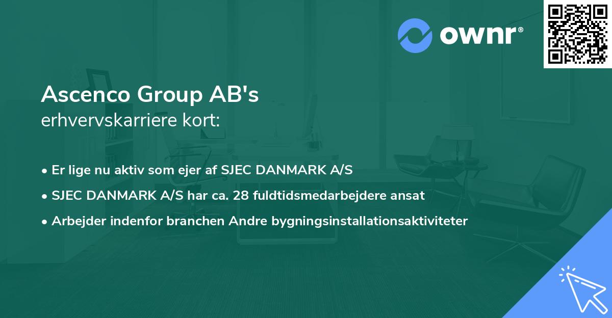 Ascenco Group AB's erhvervskarriere kort