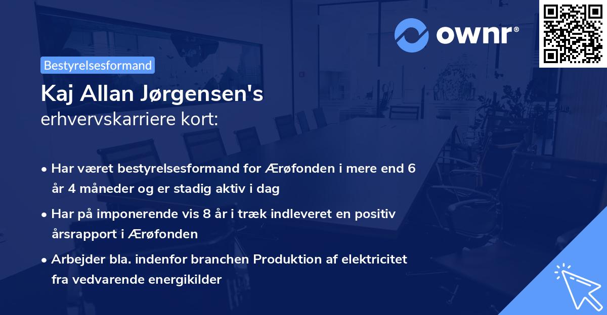 Kaj Allan Jørgensen's erhvervskarriere kort