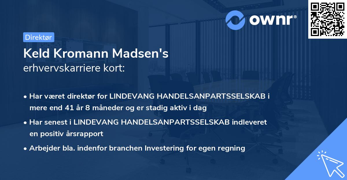 Keld Kromann Madsen's erhvervskarriere kort