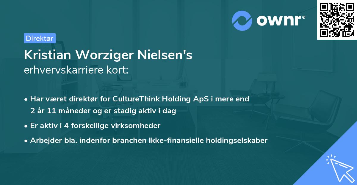 Kristian Worziger Nielsen's erhvervskarriere kort