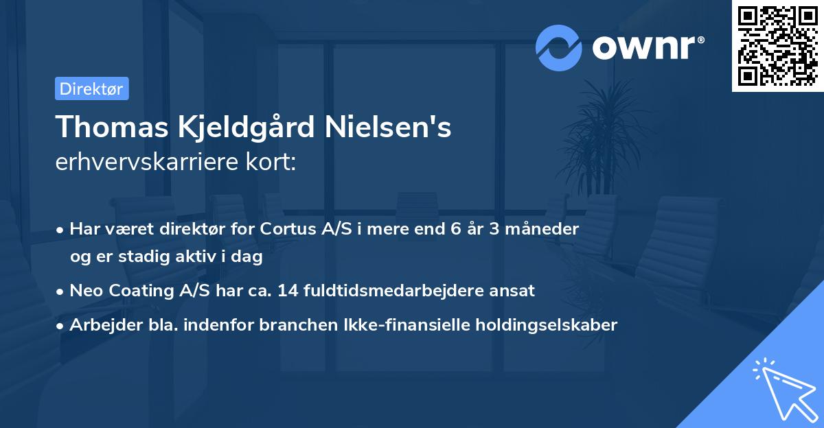 Thomas Kjeldgård Nielsen's erhvervskarriere kort