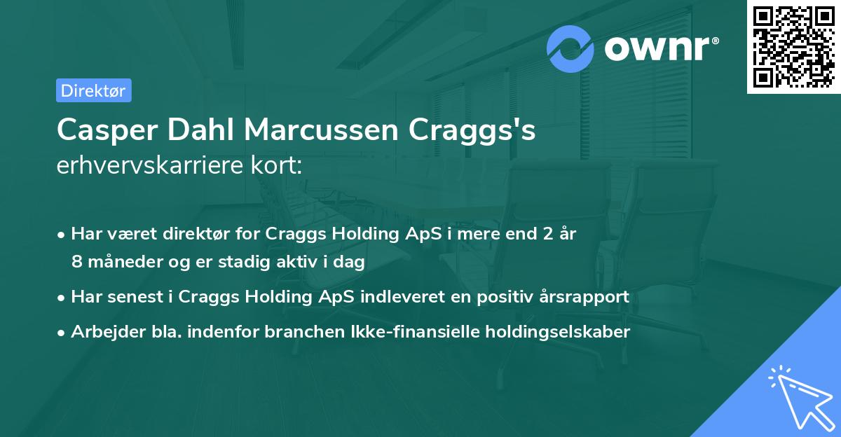 Casper Dahl Marcussen Craggs's erhvervskarriere kort