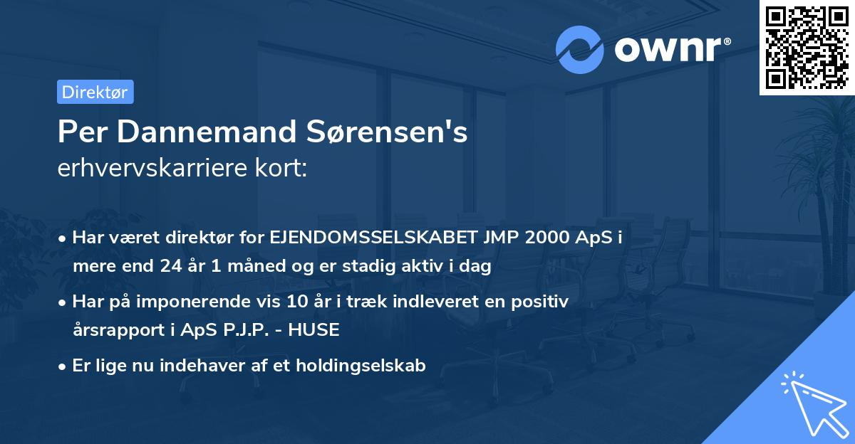 Per Dannemand Sørensen's erhvervskarriere kort