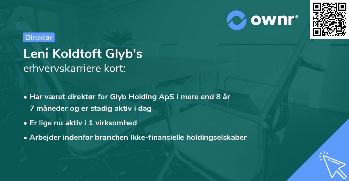 Leni Koldtoft Glyb's erhvervskarriere kort