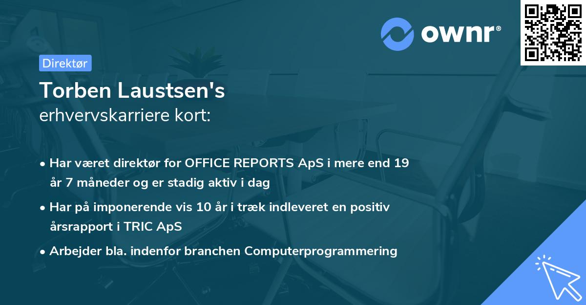Torben Laustsen's erhvervskarriere kort
