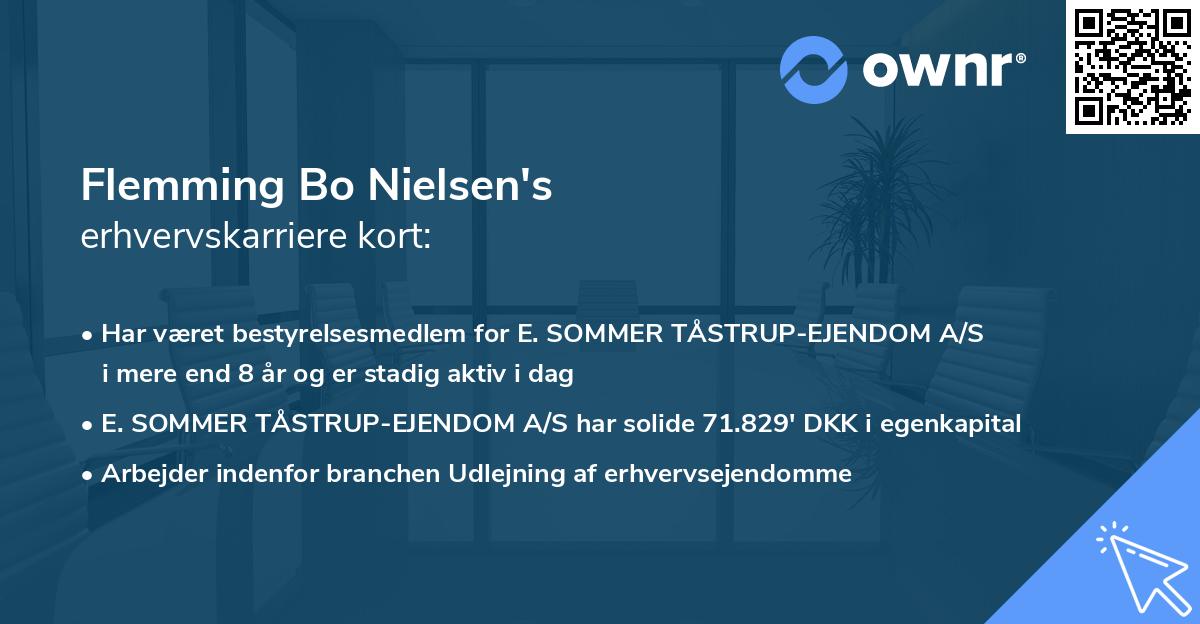 Flemming Bo Nielsen's erhvervskarriere kort