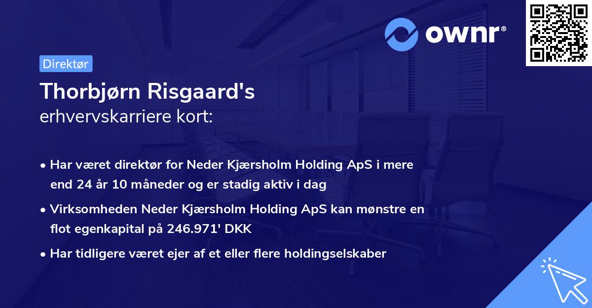 Thorbjørn Risgaard's erhvervskarriere kort