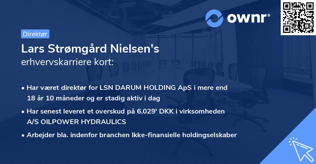 Lars Strømgård Nielsen's erhvervskarriere kort