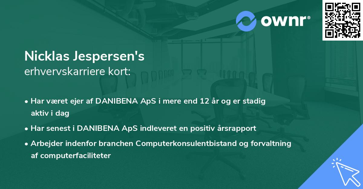 Nicklas Jespersen's erhvervskarriere kort