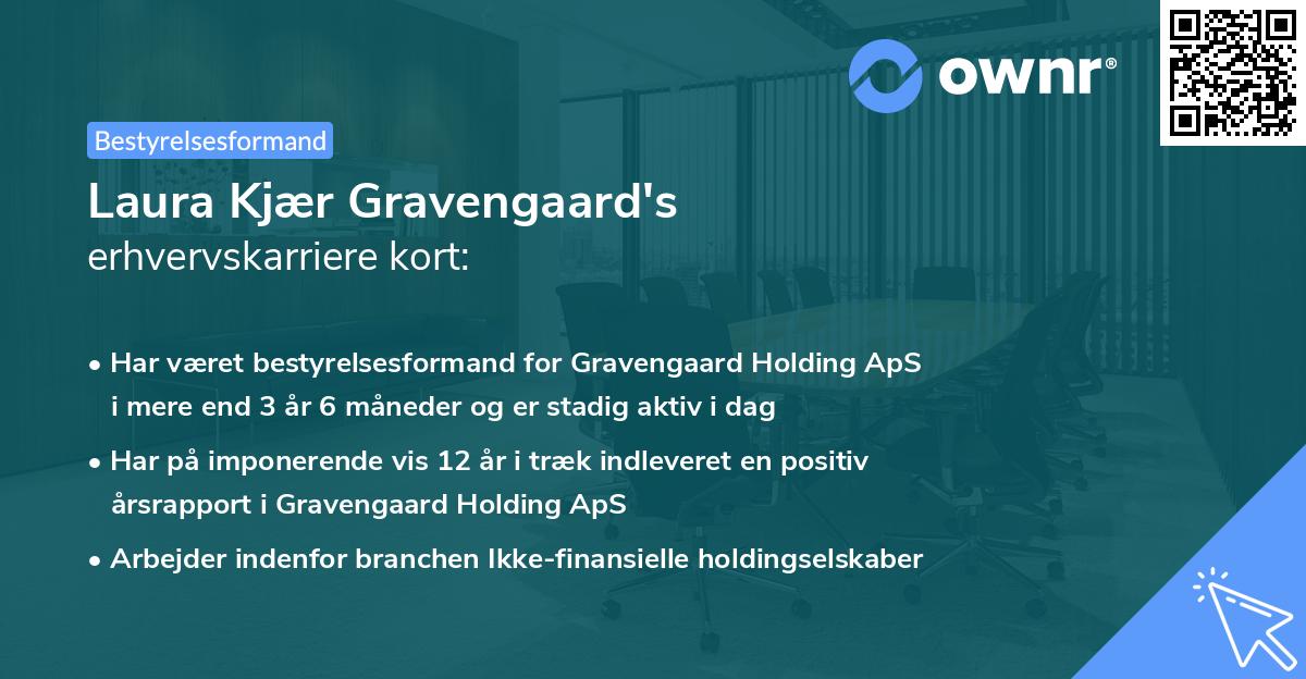 Laura Kjær Gravengaard's erhvervskarriere kort