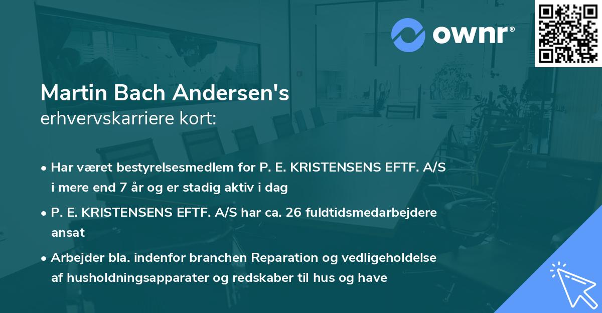 Martin Bach Andersen's erhvervskarriere kort