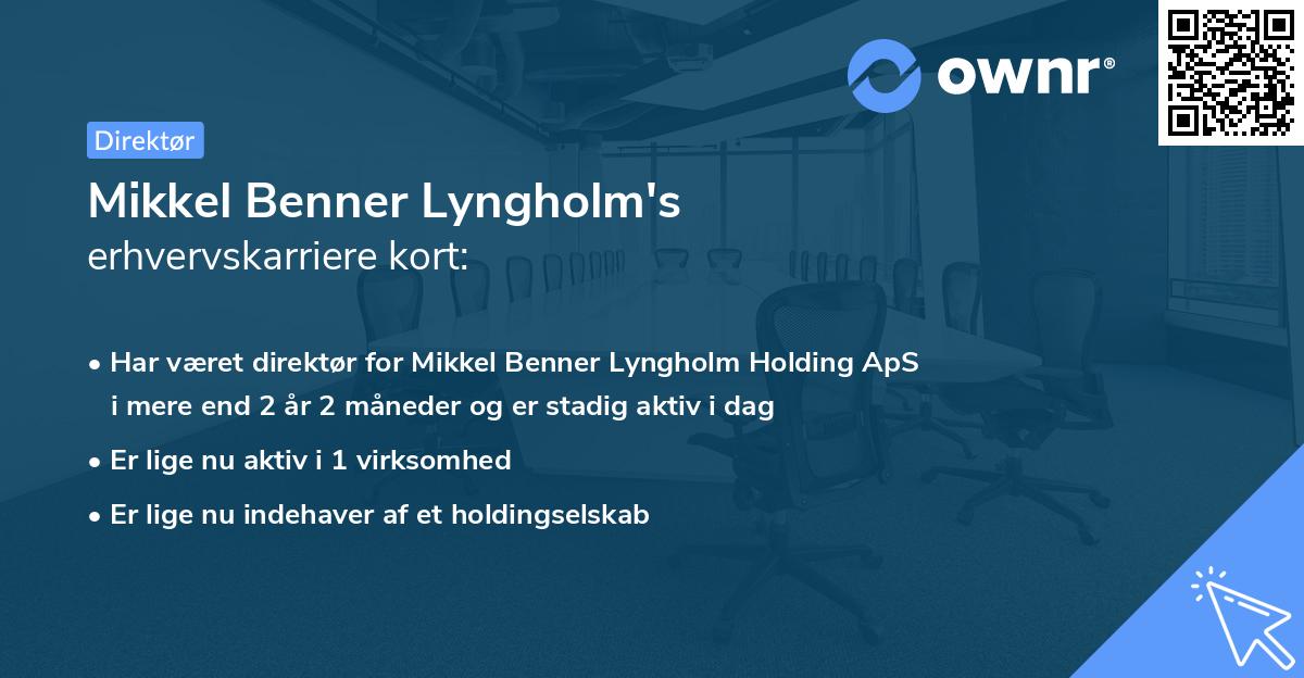 Mikkel Benner Lyngholm's erhvervskarriere kort