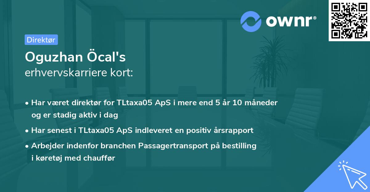 Oguzhan Öcal's erhvervskarriere kort
