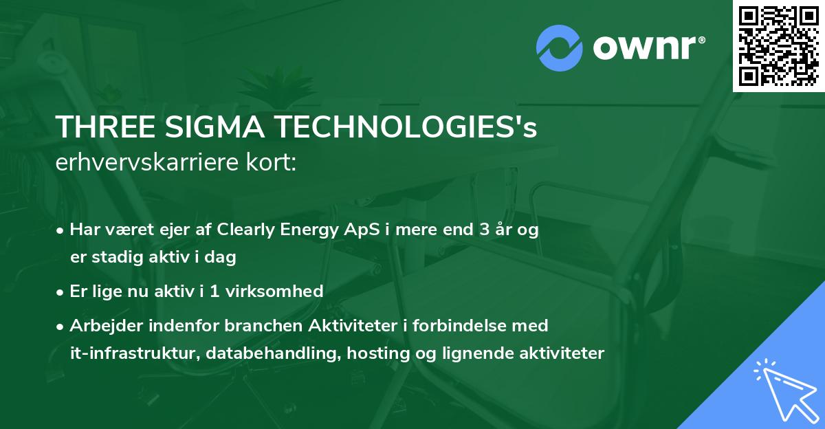 THREE SIGMA TECHNOLOGIES's erhvervskarriere kort