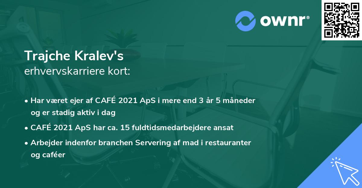 Trajche Kralev's erhvervskarriere kort