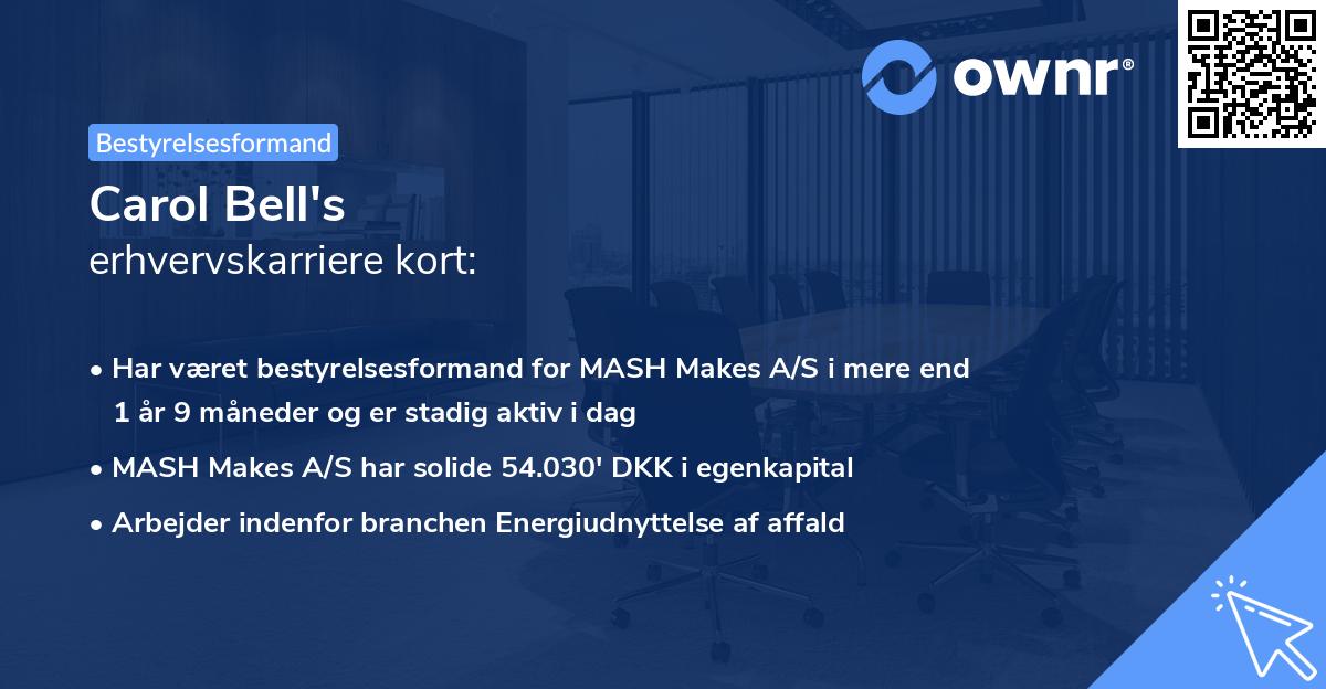 Carol Bell's erhvervskarriere kort