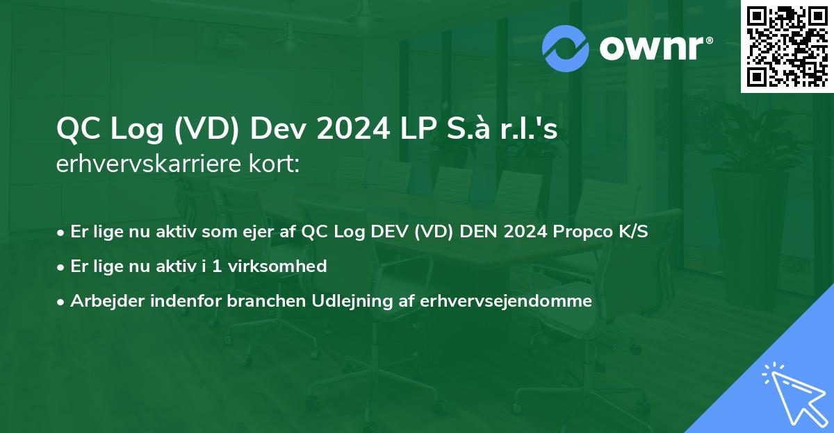 QC Log (VD) Dev 2024 LP S.à r.l.'s erhvervskarriere kort