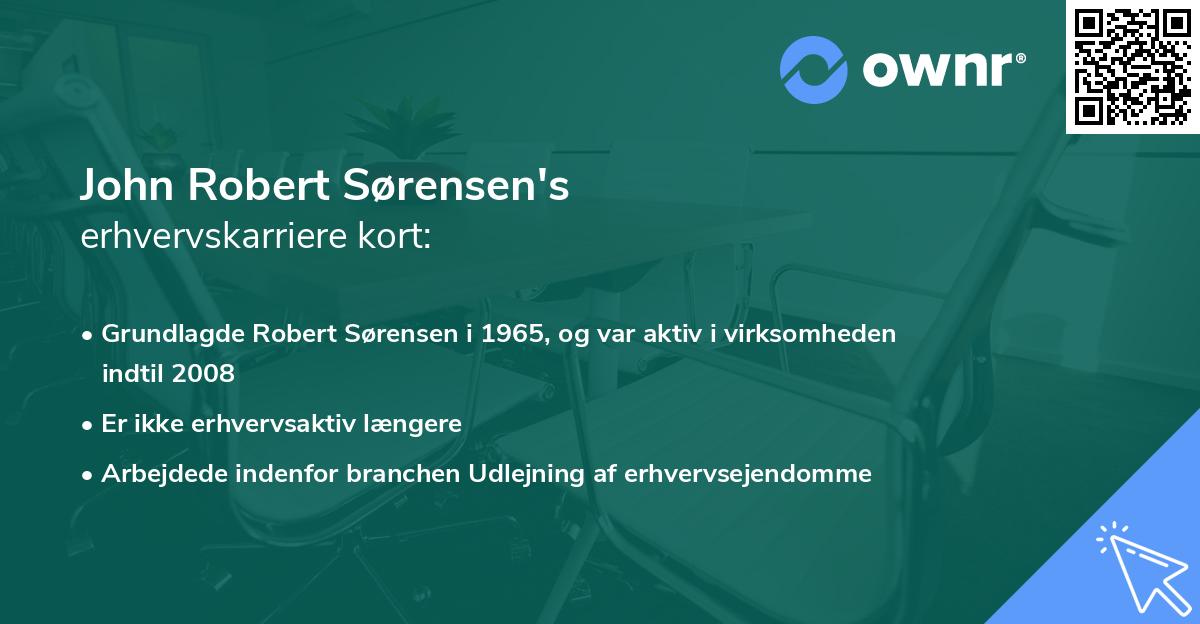 John Robert Sørensen's erhvervskarriere kort