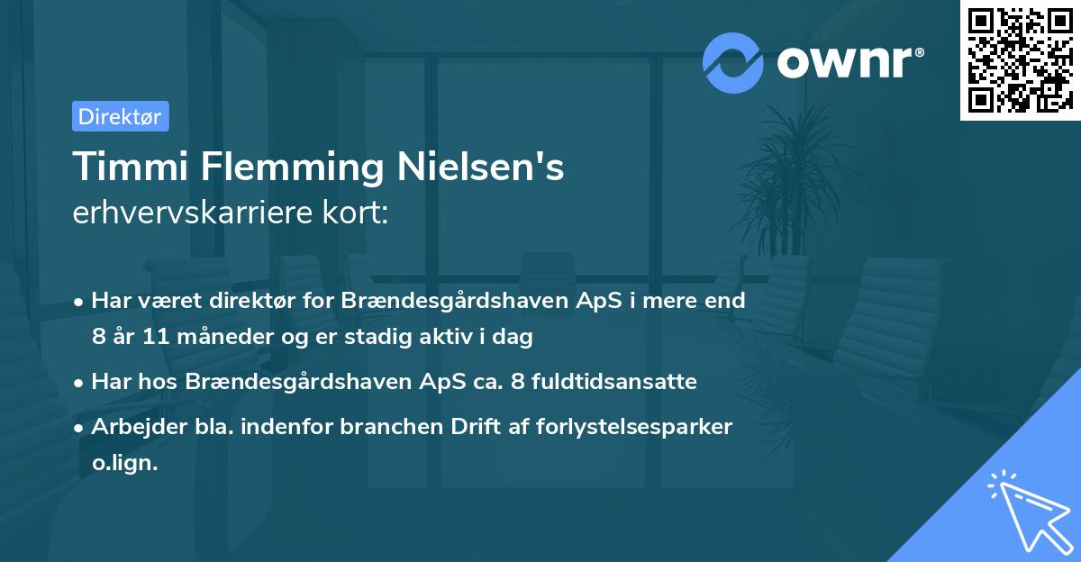 Timmi Flemming Nielsen's erhvervskarriere kort
