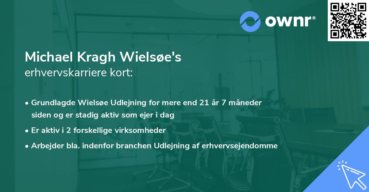 Michael Kragh Wielsøe's erhvervskarriere kort