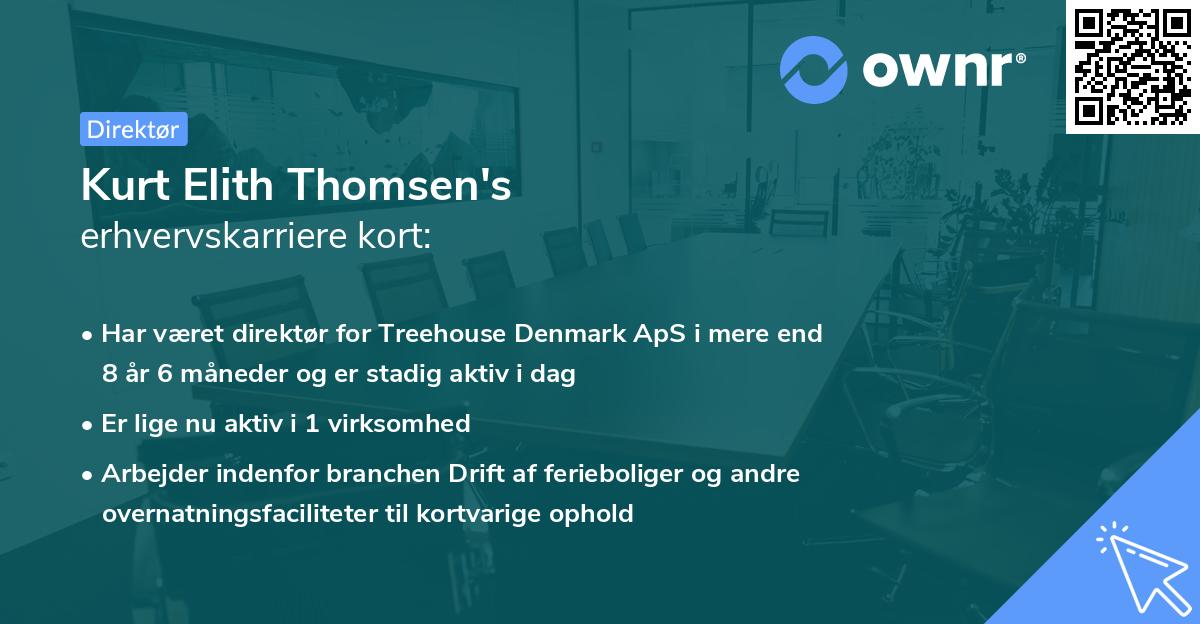 Kurt Elith Thomsen's erhvervskarriere kort