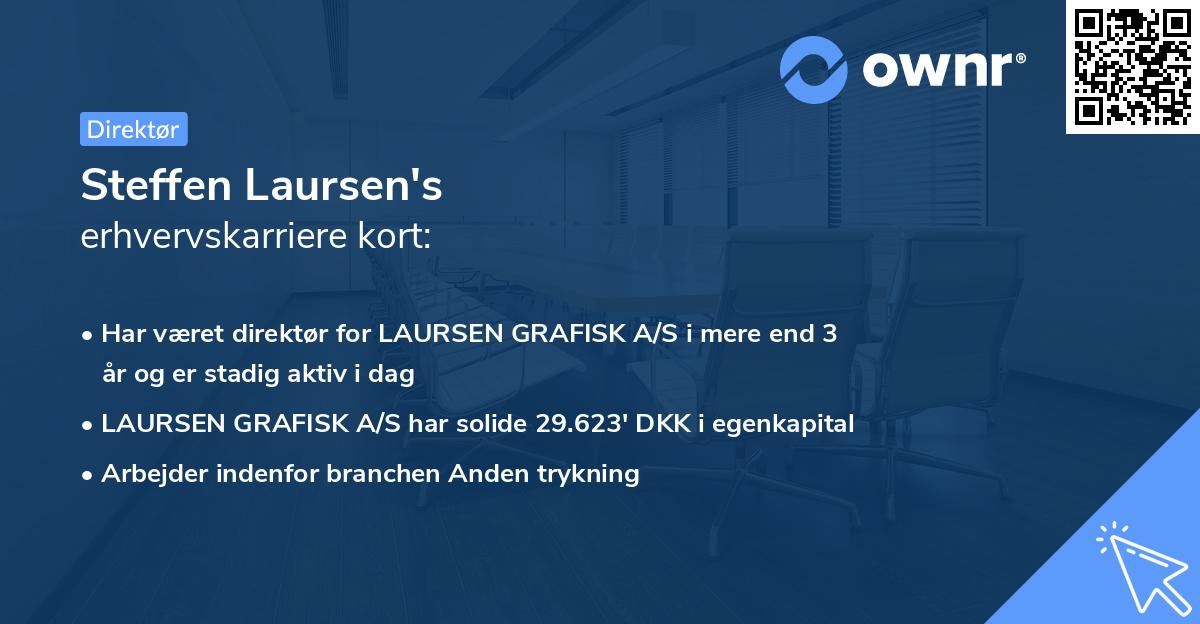 Steffen Laursen's erhvervskarriere kort