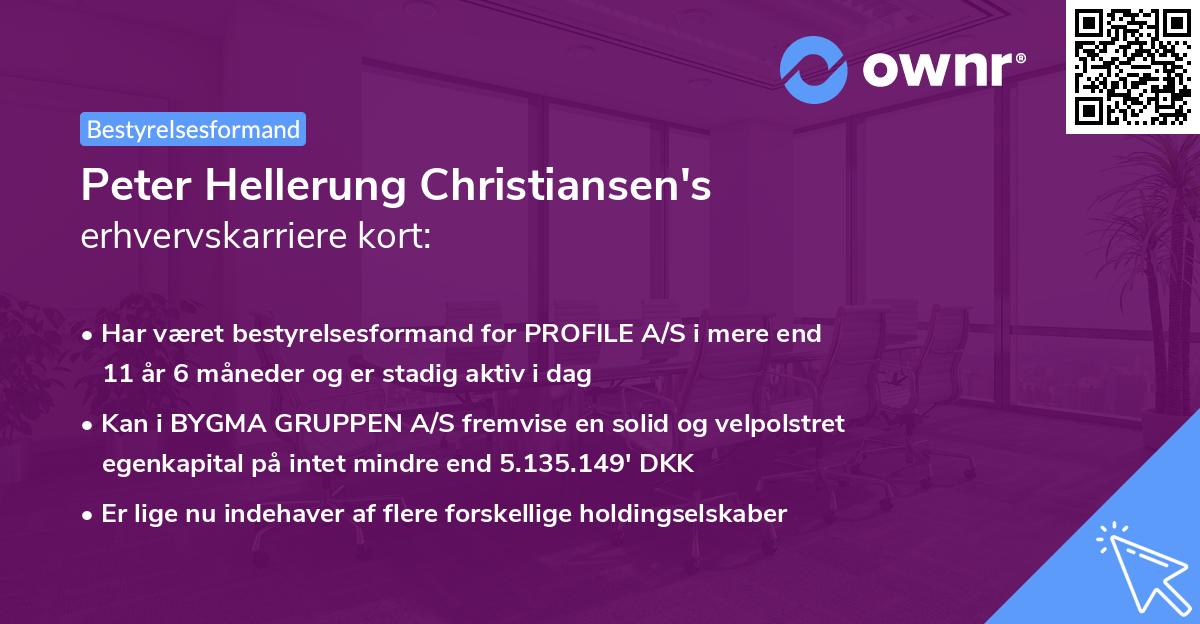 Peter Hellerung Christiansen's erhvervskarriere kort