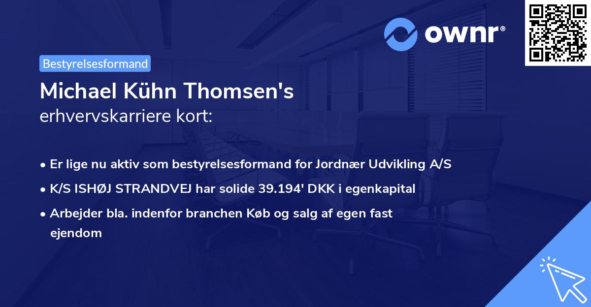 Michael Kühn Thomsen's erhvervskarriere kort