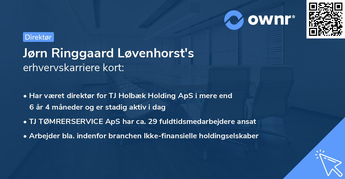 Jørn Ringgaard Løvenhorst's erhvervskarriere kort