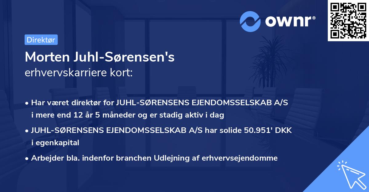 Morten Juhl-Sørensen's erhvervskarriere kort