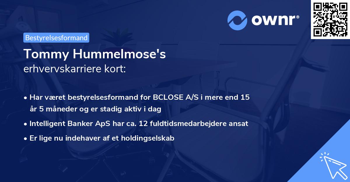 Tommy Hummelmose's erhvervskarriere kort