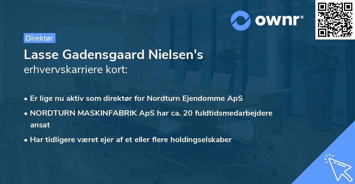 Lasse Gadensgaard Nielsen's erhvervskarriere kort