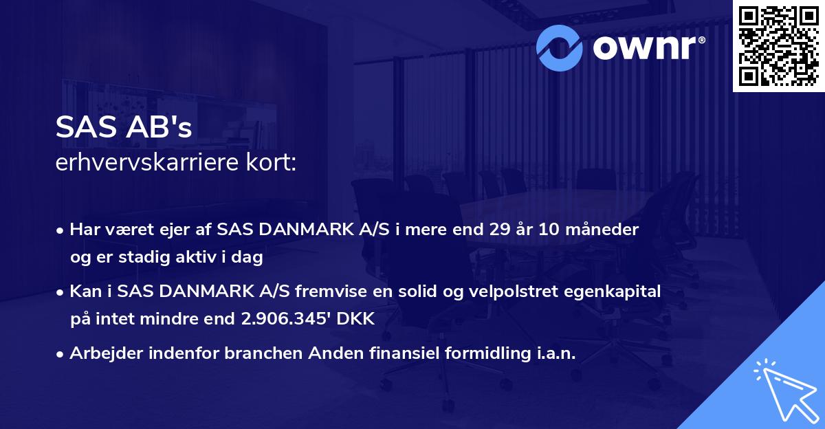 SAS AB's erhvervskarriere kort