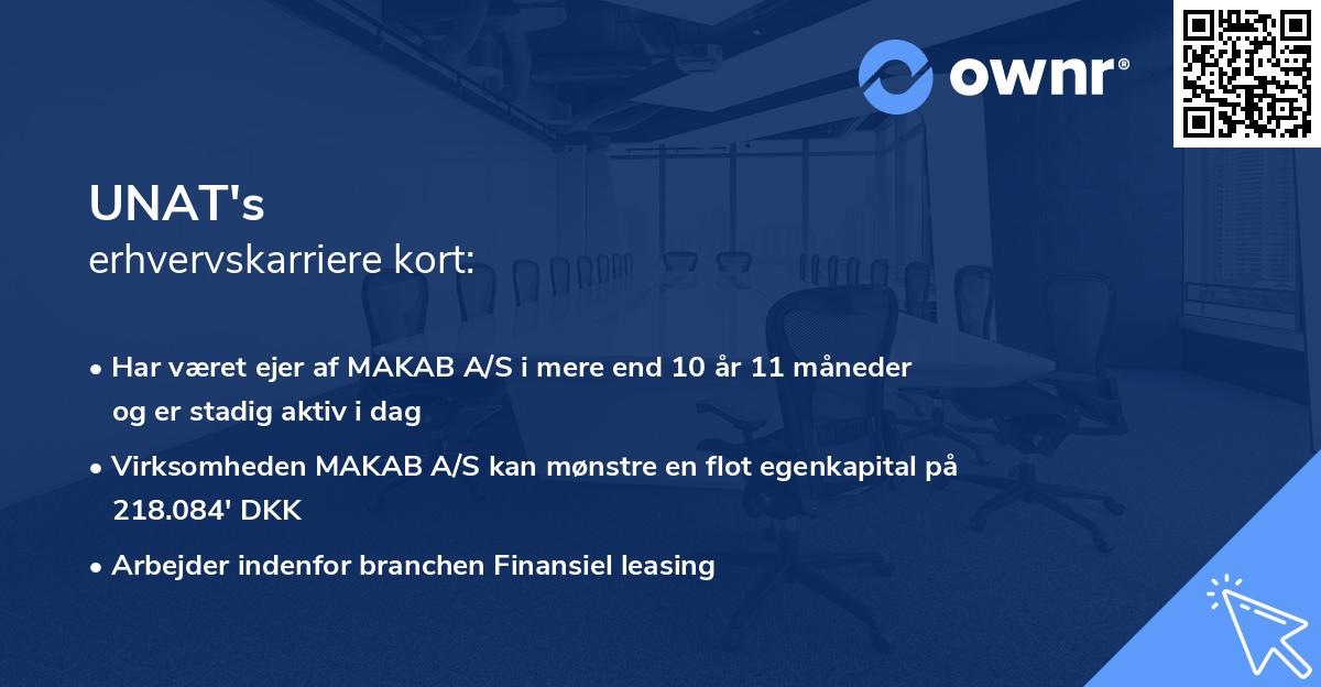 UNAT's erhvervskarriere kort
