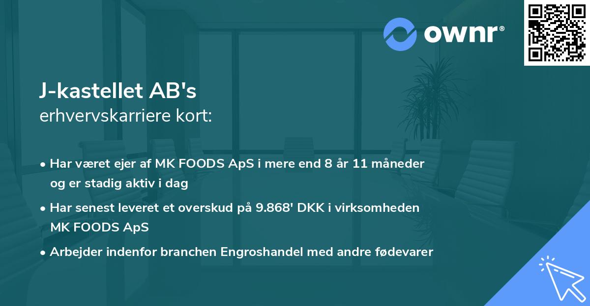 J-kastellet AB's erhvervskarriere kort