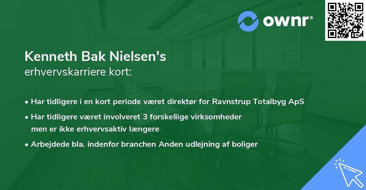 Kenneth Bak Nielsen's erhvervskarriere kort