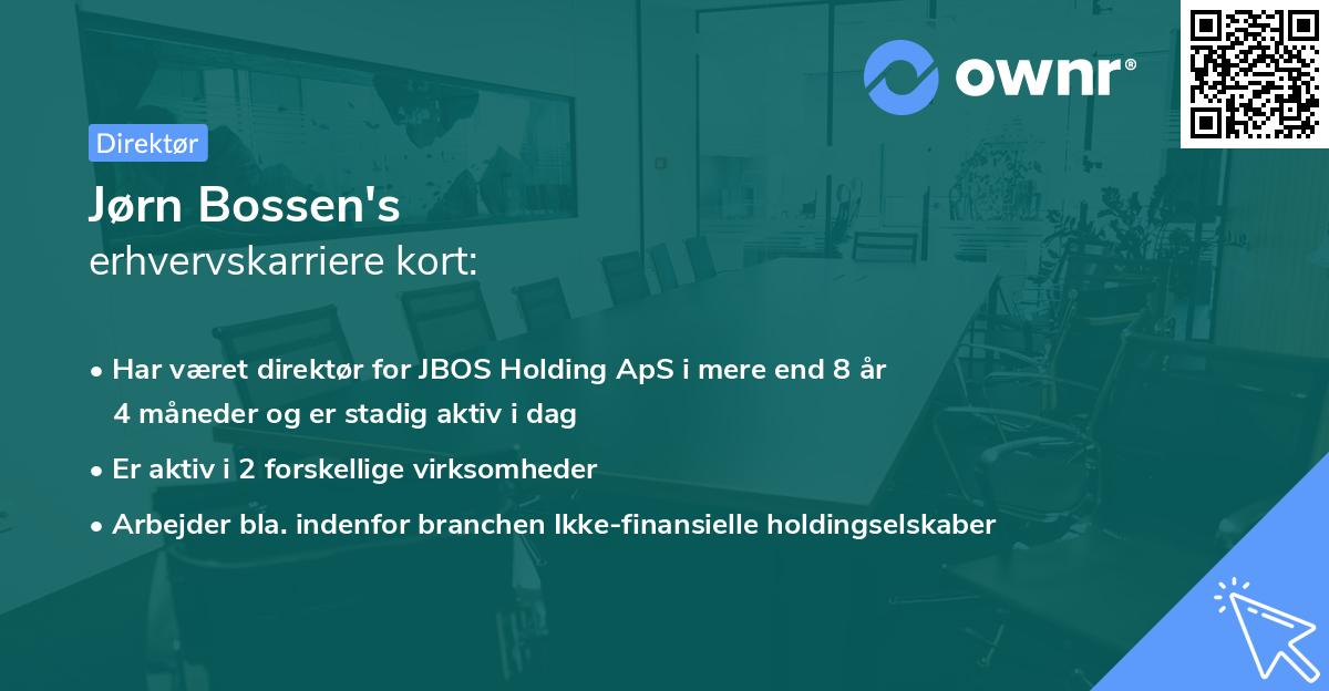 Jørn Bossen's erhvervskarriere kort