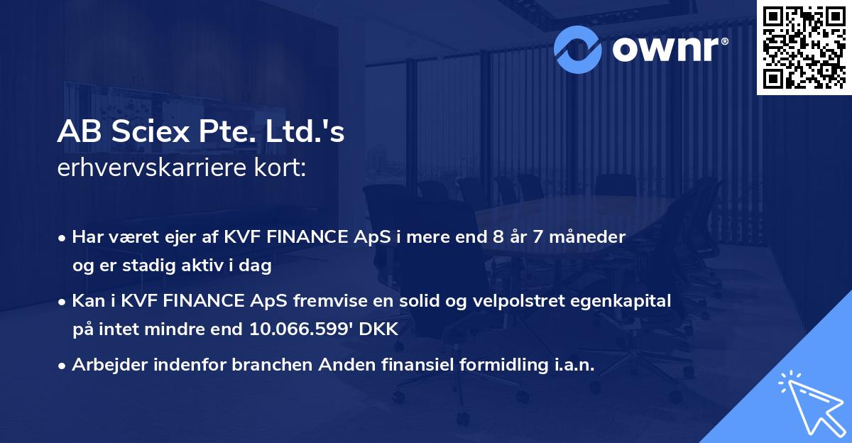 AB Sciex Pte. Ltd.'s erhvervskarriere kort