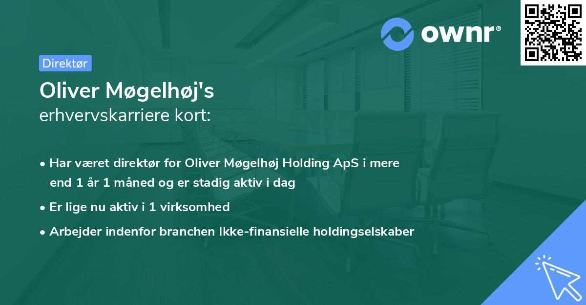 Oliver Møgelhøj's erhvervskarriere kort