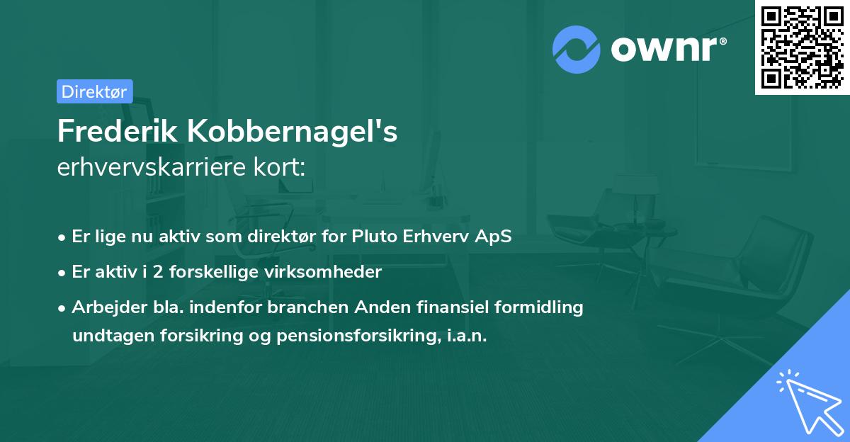 Frederik Kobbernagel's erhvervskarriere kort