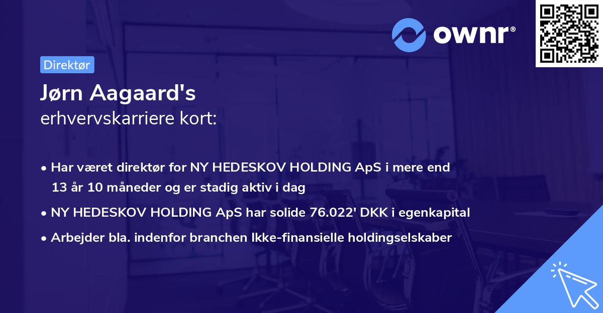 Jørn Aagaard's erhvervskarriere kort