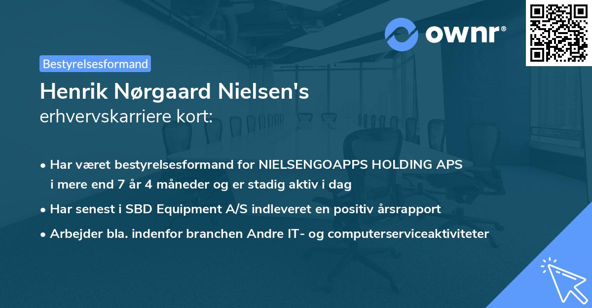 Henrik Nørgaard Nielsen's erhvervskarriere kort