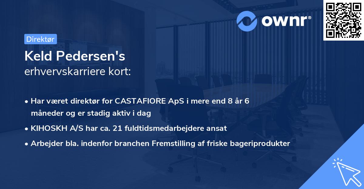 Keld Pedersen's erhvervskarriere kort