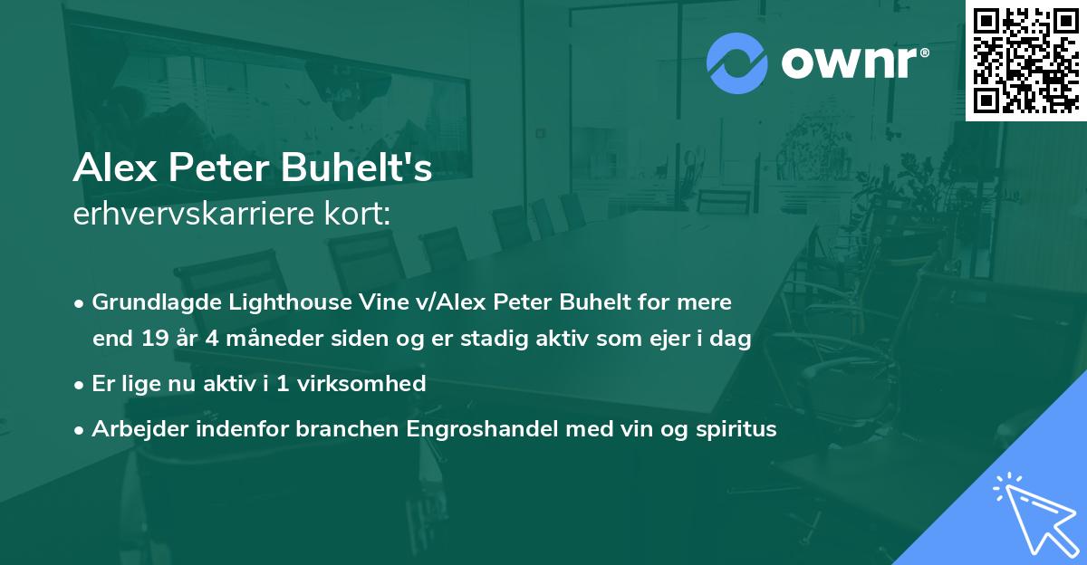 Alex Peter Buhelt's erhvervskarriere kort