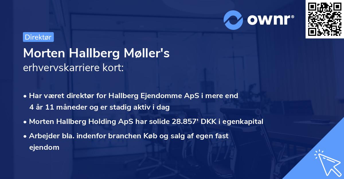 Morten Hallberg Møller's erhvervskarriere kort
